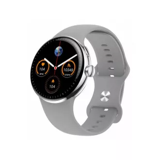 CARNEO Matrixx HR /45mm/Silber/Sportband/Silber CARNEO Matrixx HR /45mm/Silber/Sportband/Silber