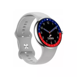 CARNEO Matrixx HR /45mm/Silber/Sportband/Silber CARNEO Matrixx HR /45mm/Silber/Sportband/Silber