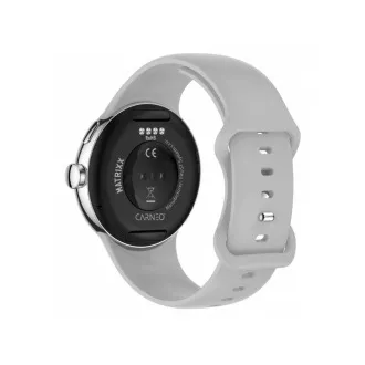 CARNEO Matrixx HR /45mm/Silber/Sportband/Silber CARNEO Matrixx HR /45mm/Silber/Sportband/Silber