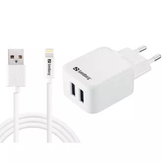 Sandberg AC Ladegerät EU Lightning 2.4A Sandberg AC Ladegerät EU Lightning 2.4A