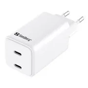 Sandberg AC-Ladegerät Dual USB-C PD65W EU