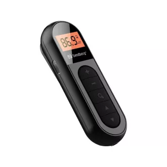 Sandberg Pocket FM Radio Recharge, wiederaufladbare Batterie, Display, schwarz