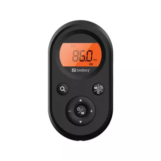 Sandberg Pocket FM AM Radio Recharge, wiederaufladbare Batterie, Display, schwarz