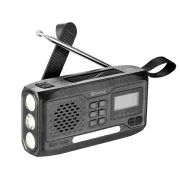 Sandberg Survivor All-in-1 DAB Radio 4500 mAh, multifunktionales Outdoor-Radio, schwarz