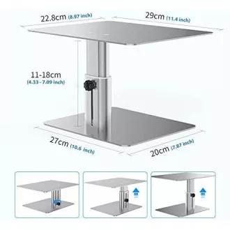 Nillkin HighDesk Verstellbarer Monitorständer Silber Nillkin HighDesk Verstellbarer Monitorständer Silber