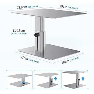 Nillkin HighDesk Verstellbarer Monitorständer Silber