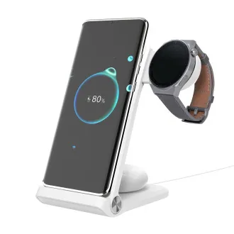 Nillkin PowerTrio 3in1 Drahtloses Ladegerät für Huawei Watch Weiß - Gebraucht Nillkin PowerTrio 3in1 Drahtloses Ladegerät für Huawei Watch Weiß - Gebraucht