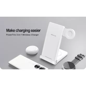 Nillkin PowerTrio 3in1 Drahtloses Ladegerät für Huawei Watch Weiß Nillkin PowerTrio 3in1 Drahtloses Ladegerät für Huawei Watch Weiß
