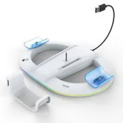 iPega P5S045 Vertikale Ladestation mit RGB für PS5/PS5 Slim Weiß