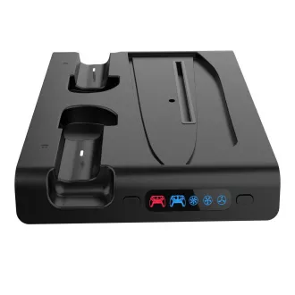 iPega P5S006 Multifunktionaler wiederaufladbarer RGB-Ständer mit Kühlung für PS5 Slim Schwarz iPega P5S006 Multifunktionaler wiederaufladbarer RGB-Ständer mit Kühlung für PS5 Slim Schwarz