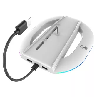iPega P5S035SA Vertikaler Ständer (2xUSB-A) mit RGB für PS5 Slim/PS5 Pro Weiß iPega P5S035SA Vertikaler Ständer (2xUSB-A) mit RGB für PS5 Slim/PS5 Pro Weiß