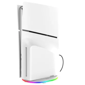 iPega P5S035SA Vertikaler Ständer (2xUSB-A) mit RGB für PS5 Slim/PS5 Pro Weiß iPega P5S035SA Vertikaler Ständer (2xUSB-A) mit RGB für PS5 Slim/PS5 Pro Weiß