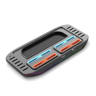 iPega SW2210 Multifunktionaler wiederaufladbarer RGB-Ständer für Nintendo Switch 2 Schwarz