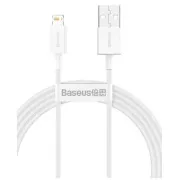 Baseus CALYS-B02 Superior Schnellladekabel Lightning 2.4A 1.5m Weiß