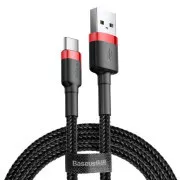 Baseus CATKLF-B91 Cafule Kabel USB-C 3A 1m Rot/Schwarz