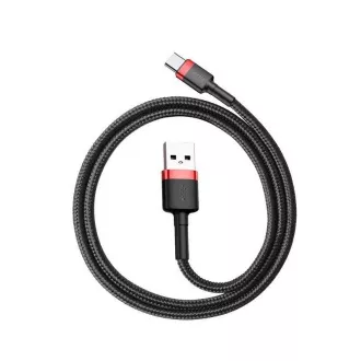Baseus CATKLF-B91 Cafule Kabel USB-C 3A 1m Rot/Schwarz Baseus CATKLF-B91 Cafule Kabel USB-C 3A 1m Rot/Schwarz