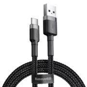 Baseus CATKLF-BG1 Cafule Kabel USB-C 3A 1m Grau/Schwarz