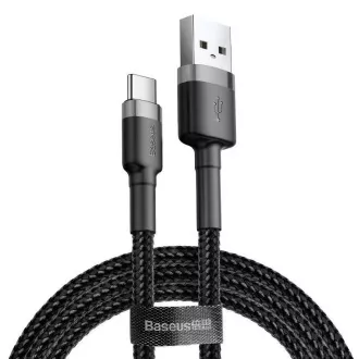Baseus CATKLF-BG1 Cafule Kabel USB-C 3A 1m Grau/Schwarz