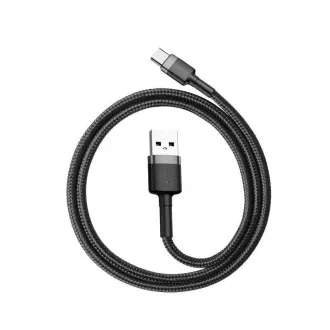 Baseus CATKLF-BG1 Cafule Kabel USB-C 3A 1m Grau/Schwarz