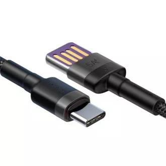 Baseus CATKLF-PG1 Cafule Schnelllade-Datenkabel USB Doppelseitig zu USB 40W 1m Grau/Schwarz