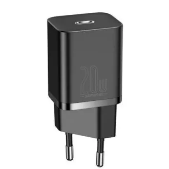 Baseus CCSUP-B01 Super Si Schnellladegerät USB-C 20W Schwarz Baseus CCSUP-B01 Super Si Schnellladegerät USB-C 20W Schwarz