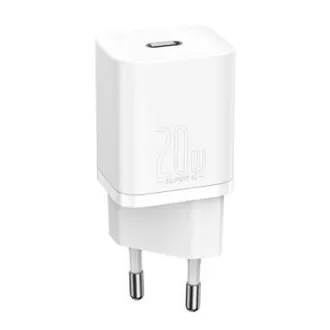 Baseus CCSUP-B02 Super Si Schnellladegerät USB-C 20W Weiß Baseus CCSUP-B02 Super Si Schnellladegerät USB-C 20W Weiß