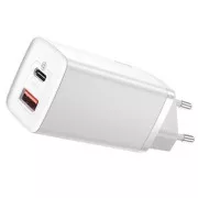 Baseus CCGAN2L-B02 GaN2 Lite Schnellladegerät USB   USB-C 65W Weiß