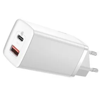 Baseus CCGAN2L-B02 GaN2 Lite Schnellladegerät USB USB-C 65W Weiß Baseus CCGAN2L-B02 GaN2 Lite Schnellladegerät USB USB-C 65W Weiß