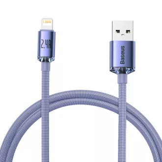 Baseus CAJY000005 Crystal Shine Serie Datenkabel USB - Lightning 20W 1.2m Lila
