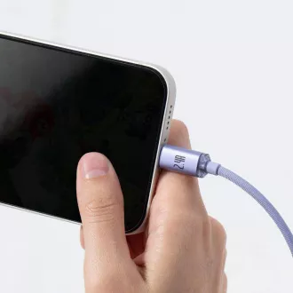 Baseus CAJY000005 Crystal Shine Serie Datenkabel USB - Lightning 20W 1.2m Lila