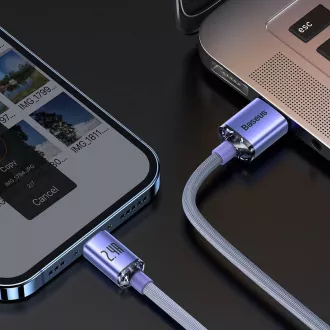 Baseus CAJY000005 Crystal Shine Serie Datenkabel USB - Lightning 20W 1.2m Lila