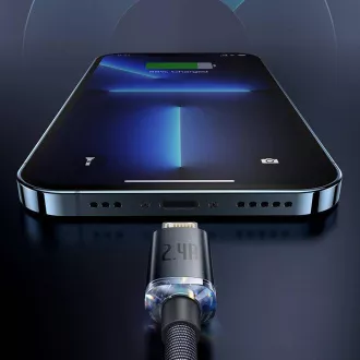 Baseus CAJY000005 Crystal Shine Serie Datenkabel USB - Lightning 20W 1.2m Lila