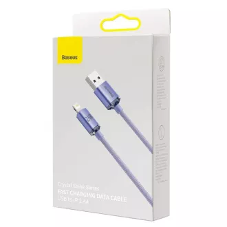 Baseus CAJY000005 Crystal Shine Serie Datenkabel USB - Lightning 20W 1.2m Lila