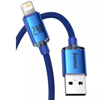 Baseus CAJY000003 Crystal Shine Serie Datenkabel USB - Lightning 20W 1.2m Blau