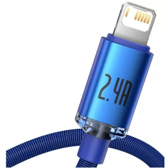 Baseus CAJY000003 Crystal Shine Serie Datenkabel USB - Lightning 20W 1.2m Blau