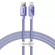 Baseus CAJY000205 Crystal Shine Series Datenkabel USB-C - Lightning 20W 1.2m Lila