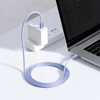 Baseus CAJY000705 Crystal Shine Series Datenkabel USB-C - USB-C 100W 2m Lila Baseus CAJY000705 Crystal Shine Series Datenkabel USB-C - USB-C 100W 2m Lila