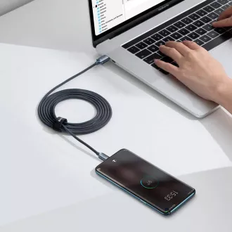Baseus CAJY000701 Crystal Shine Series Datenkabel USB-C - USB-C 100W 2m Schwarz