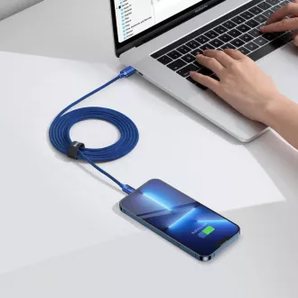 Baseus CAJY000703 Crystal Shine Series Datenkabel USB-C - USB-C 100W 2m Blau Baseus CAJY000703 Crystal Shine Series Datenkabel USB-C - USB-C 100W 2m Blau
