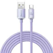 Baseus CAJY000505 Crystal Shine Series Datenkabel USB - USB-C 100W 2m Lila