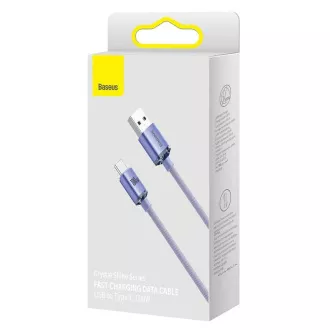 Baseus CAJY000505 Crystal Shine Series Datenkabel USB - USB-C 100W 2m Lila Baseus CAJY000505 Crystal Shine Series Datenkabel USB - USB-C 100W 2m Lila
