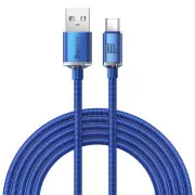 Baseus CAJY000503 Crystal Shine Series Datenkabel USB - USB-C 100W 2m Blau