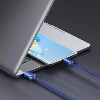 Baseus CAJY000503 Crystal Shine Series Datenkabel USB - USB-C 100W 2m Blau