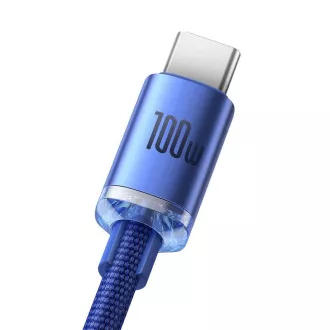 Baseus CAJY000403 Crystal Shine Series Datenkabel USB - USB-C 100W 1.2m Blau Baseus CAJY000403 Crystal Shine Series Datenkabel USB - USB-C 100W 1.2m Blau