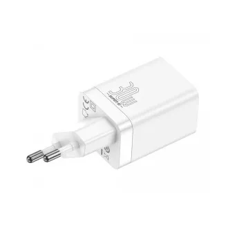 Baseus CCSUPP-E02 Super Si Schnellladegerät USB USB-C 30W Weiß Baseus CCSUPP-E02 Super Si Schnellladegerät USB USB-C 30W Weiß