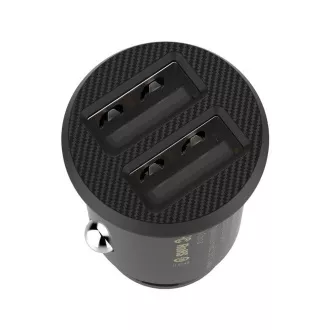 Baseus CCALL-ML01 Grain Autoladegerät 15.5W 2x USB Schwarz Baseus CCALL-ML01 Grain Autoladegerät 15.5W 2x USB Schwarz