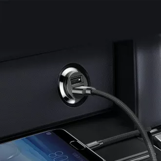 Baseus CCALL-ML01 Grain Autoladegerät 15.5W 2x USB Schwarz Baseus CCALL-ML01 Grain Autoladegerät 15.5W 2x USB Schwarz