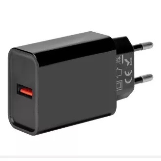 PAKET:ME Reise-Ladegerät USB-A 18W Schwarz PAKET:ME Reise-Ladegerät USB-A 18W Schwarz