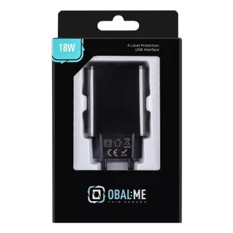 PAKET:ME Reise-Ladegerät USB-A 18W Schwarz PAKET:ME Reise-Ladegerät USB-A 18W Schwarz