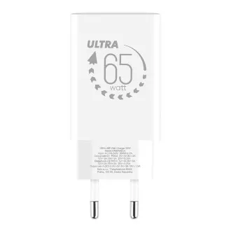PAKET:ME GaN Reise-Ladegerät USB-A 2xUSB-C 65W Weiß PAKET:ME GaN Reise-Ladegerät USB-A 2xUSB-C 65W Weiß